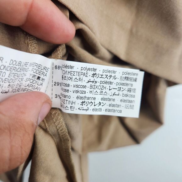 ZARA Women's Medium Tan Sleeveless Skirt Dress NWT - Picture 4 of 7